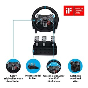 Logitech Extreme G29 PS3 PS4 PC Gaming Direksiyon 941-000112