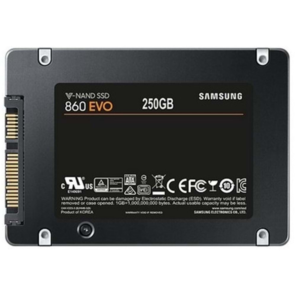 Samsung 860 EVO 250GB SSD Disk SATA3 550-520 MB/s MZ-76E250BW