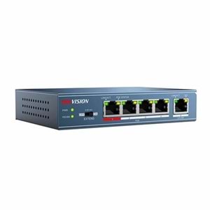 Hikvision DS-3E0105P-E/M 5 Port 1x100Mbps + 4x100Mbps PoE 58W Switch