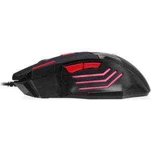 Dark Elite Force 3X Ateş Butonlu DPI Ayarlanabilir Aydınlatmalı USB Oyuncu Mouse (DK-AC-GM1000)