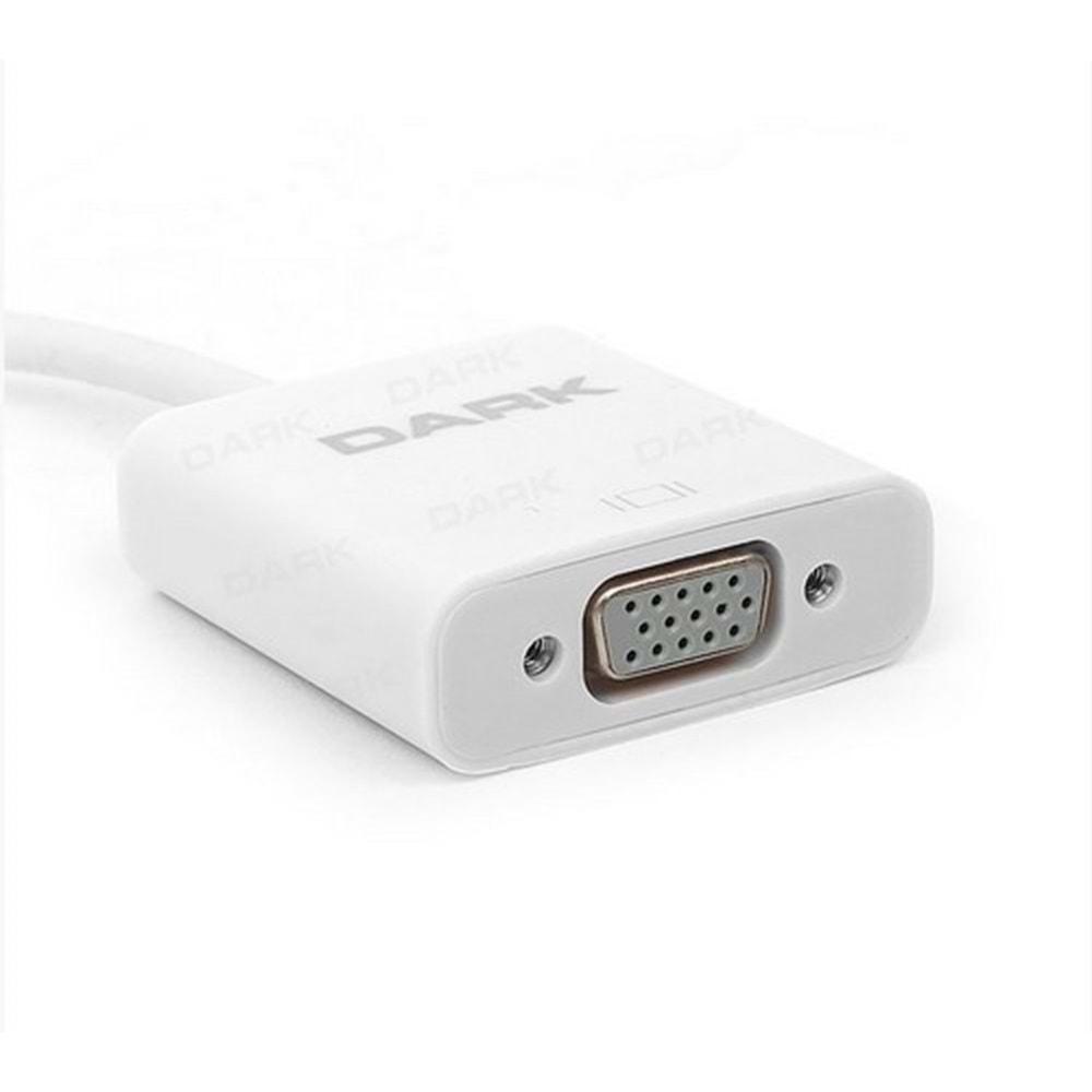 Dark USB 3.1 Type-C den VGA Full HD Dönüştürücü Adaptör (Alüminyum Kasa)(DK-AC-U31XVGA)