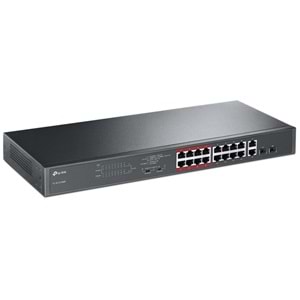 TP-Link TL-SL1218MP 16-Port 10/100Mbps + 2-Port Gigabit PoE Switch