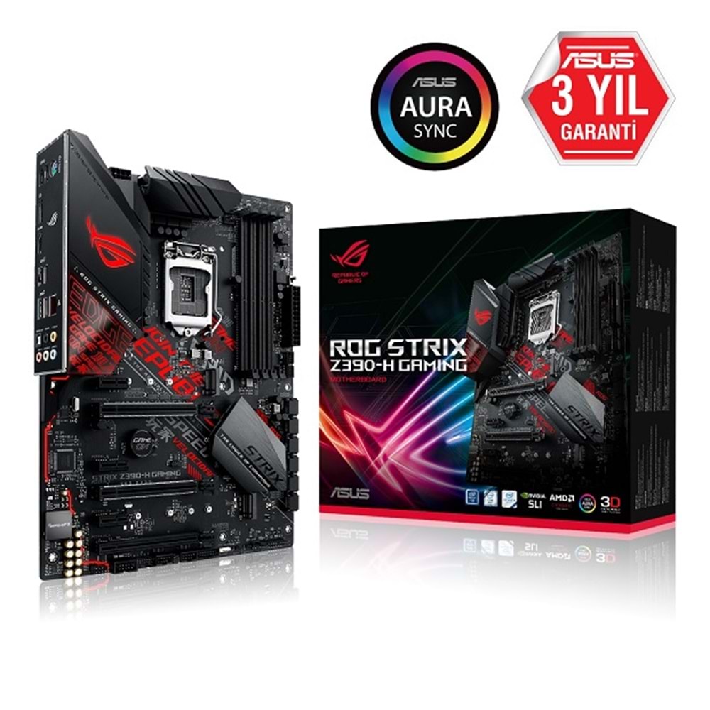 Asus ROG STRIX Z390-H GAMING Z390 DDR4 USB3.1 M.2 DP/HDMI PCI 3.0 1151p