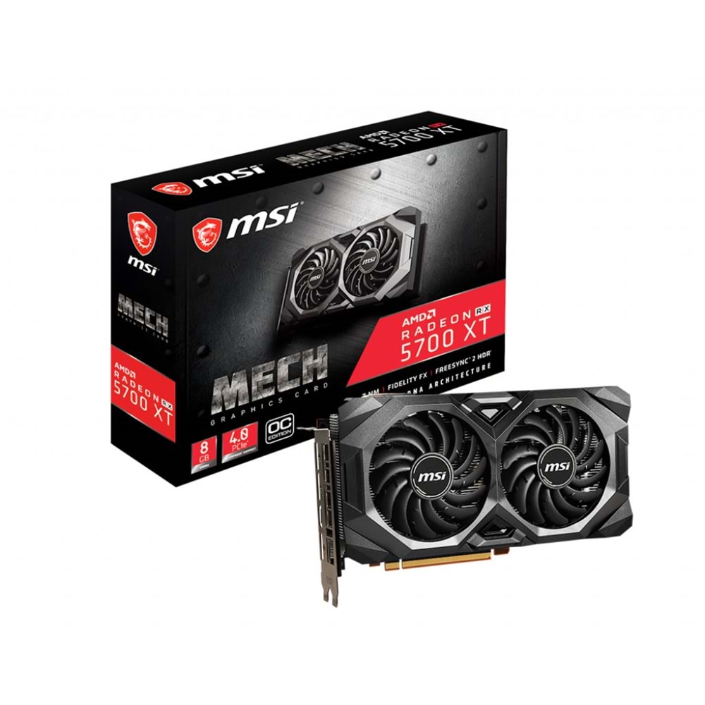 Msi Radeon RX 5700 XT MECH OC 8GB 256Bit GDDR6 DP HDMI PCI 4.0