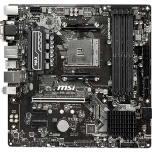 Msi B450M PRO-VDH MAX B450 DDR4 HDMI DVI VGA AMD Anakart