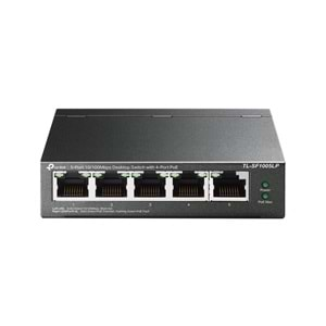 TP-Link TL-SF1005LP 5-Port 4-Port PoE Masaüstü Switch