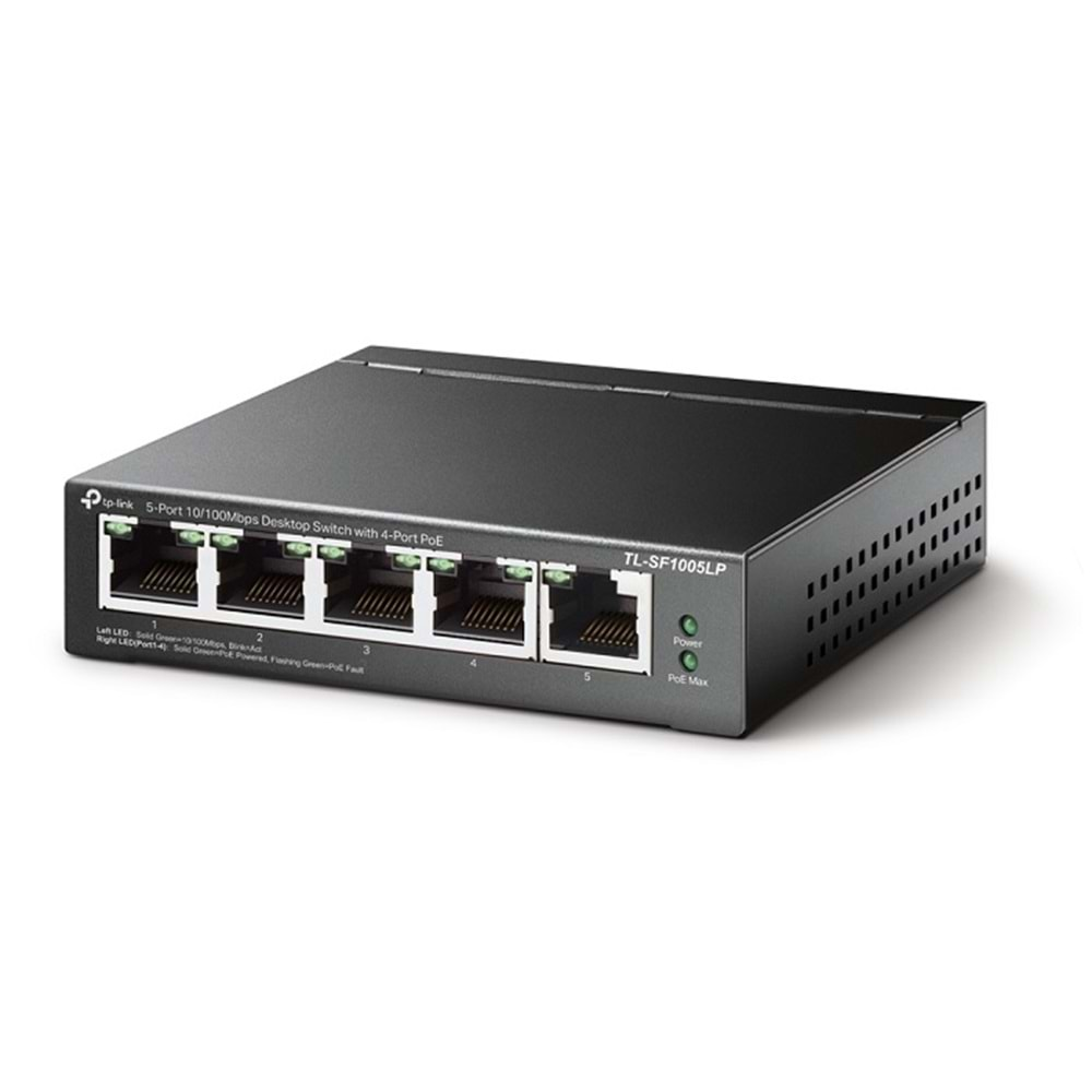 TP-Link TL-SF1005LP 5-Port 4-Port PoE Masaüstü Switch