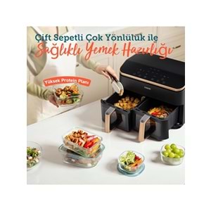 COSORI 8 In 1 8.5 Lt Cıft Sepetli Aır Fryer CAF-R901-AEU