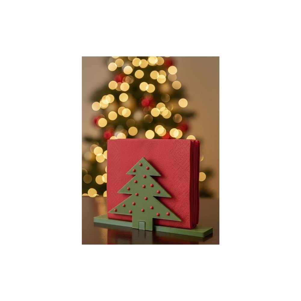 DigiArtisan3D yılbaşı dekoru Noel ağacı peçete tutucu