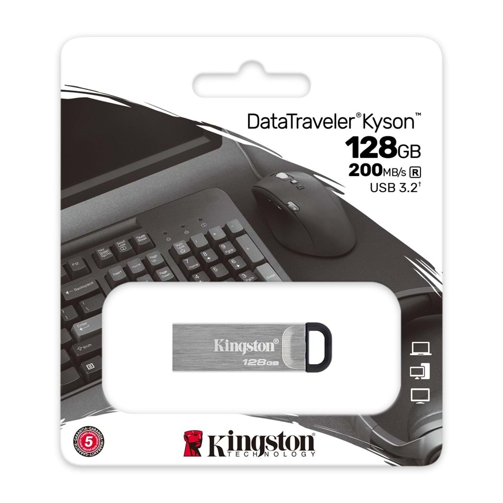 Kingston 128GB DataTraveler Kyson USB 3.2 Flash Disk DTKN-128GB