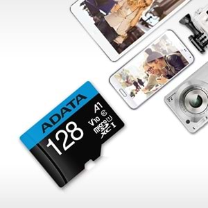 Adata 128GB Premier microSDXC UHS-I Class 10 Hafıza Kartı DX128GUICL10A1-RA1