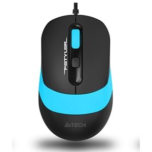 A4 Tech FM10 USB Siyah/Mavi Optik 1600 DPI Mouse FM10-MAVI