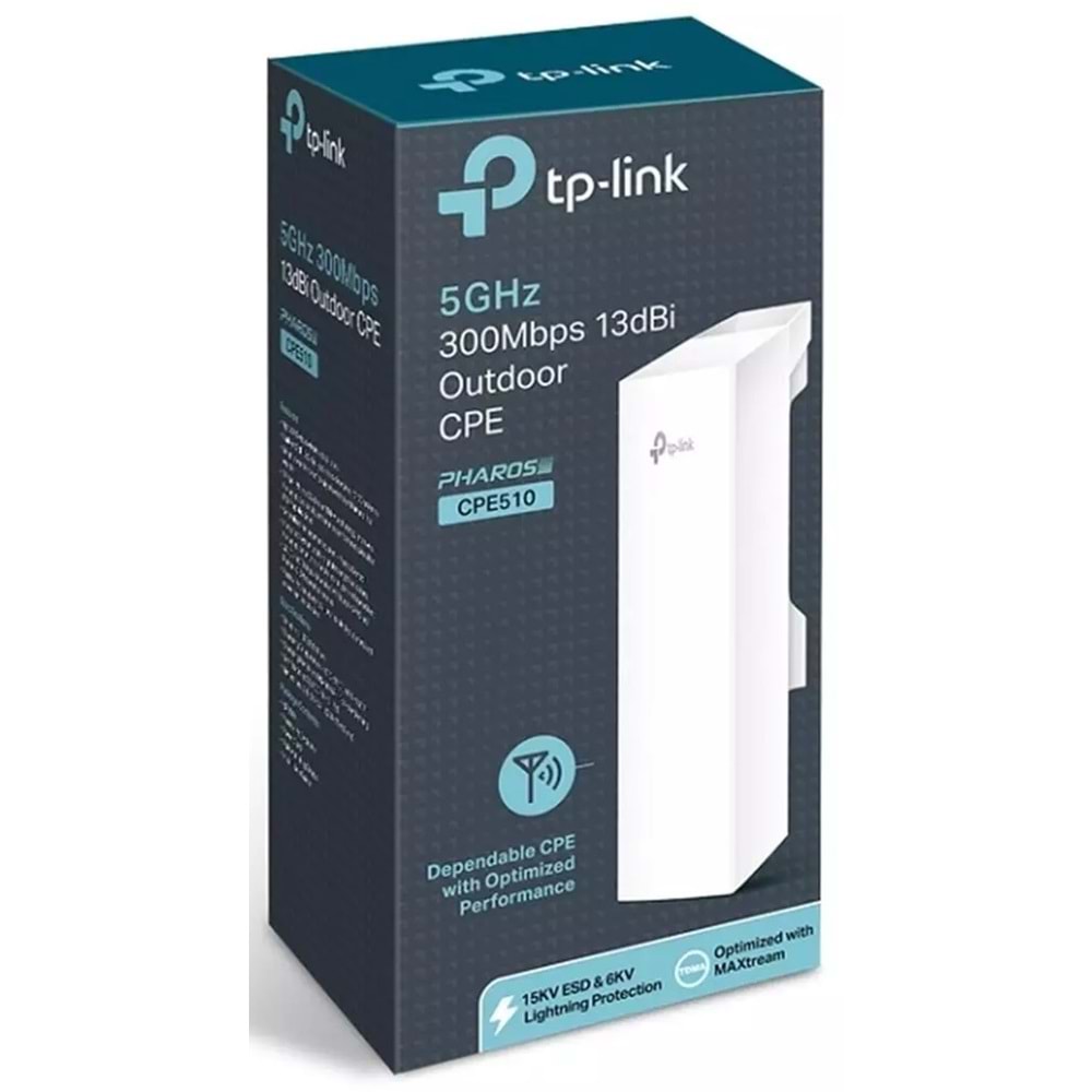 TP-Link CPE510 5GHz 300Mbps 13dBi Yüksek Kazanç Dış Mekan AP