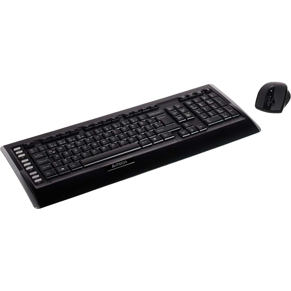 A4 Tech 9300F Kablosuz Q TR Klavye V-Track Optik Mouse Set