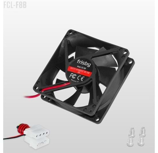 Frisby FCL-F8B Sessiz Kasa Fanı 8cm Fan