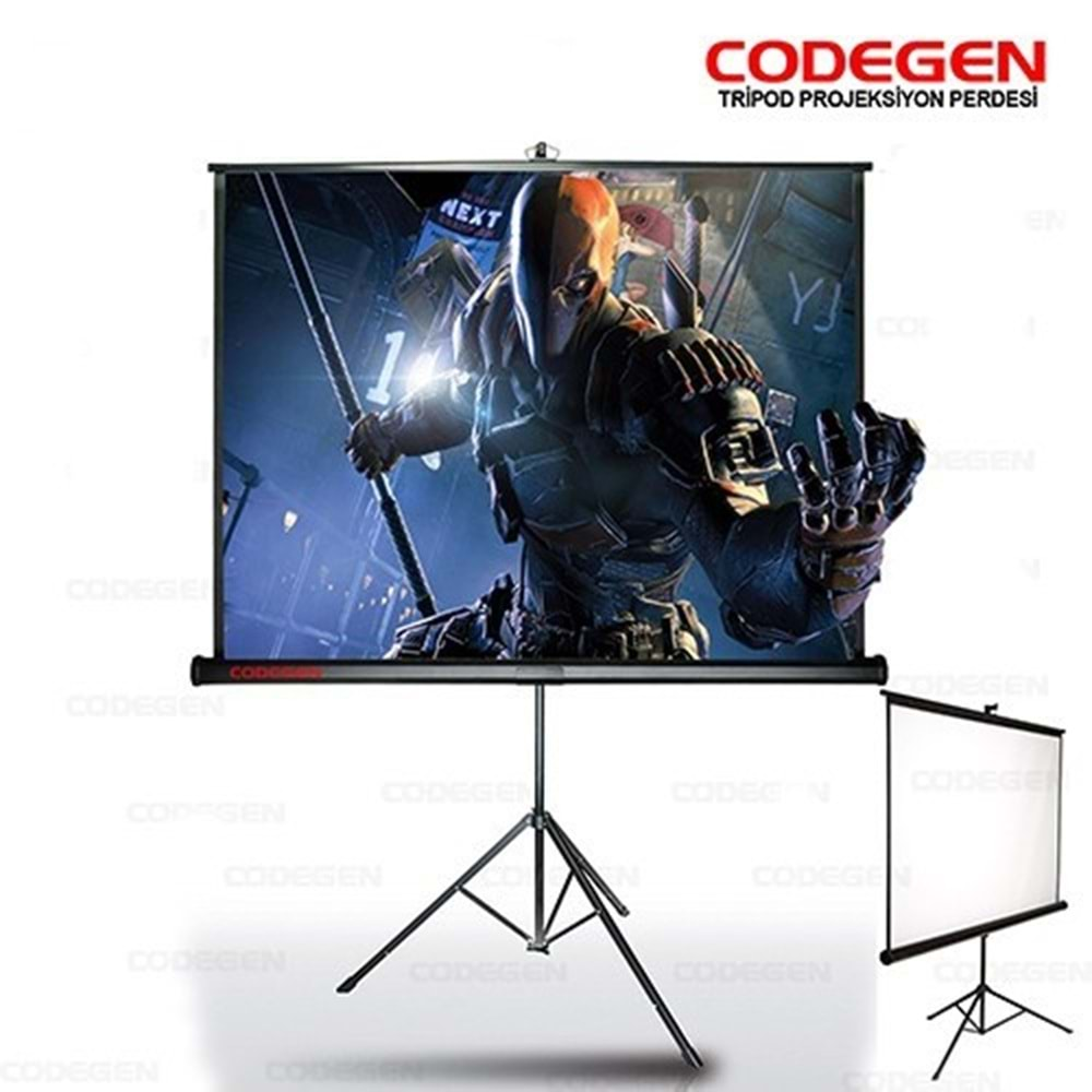 Codegen TX-24 240x200 Projeksiyon Perdesi Tripod Ayaklı