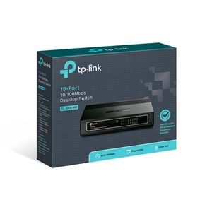 TP-Link TL-SF1016D 16 Port 10/100 % 70 Enerji Tas. Switch