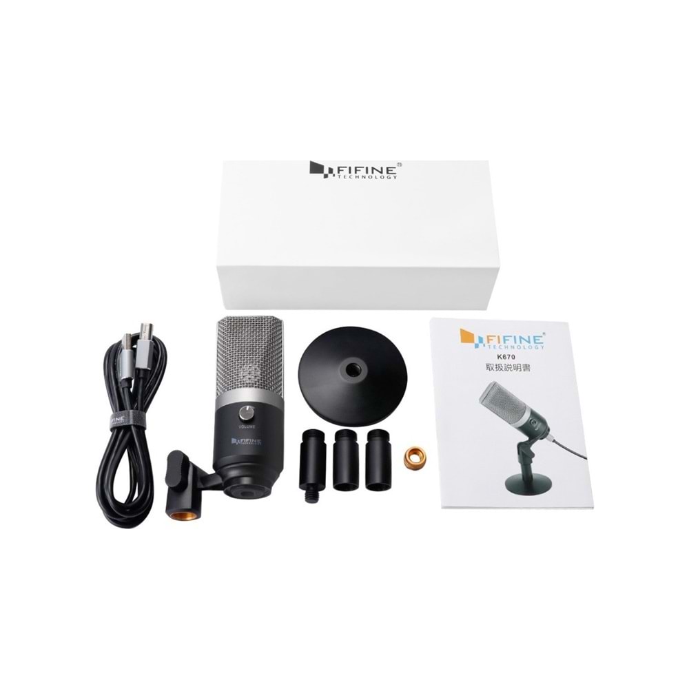 Fifine K670 Profesyonel Stüdyo Kayıt Mikrofonu