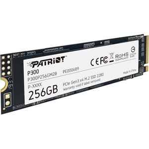 Patriot 256GB P300 M.2 Disk 2280 PCIE Gen3 x 4 1700Mbs 1100Mbs SSD Disk P300P256GM28