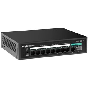 Ruijie Reyee RG-ES110GS-P-L 10 Port 10/100/1000 Mbps Gigabit PoE Switch
