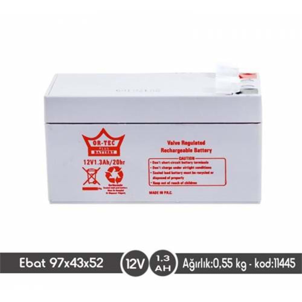 Makelsan 12V 1.3Ah Bakımsız Kuru Akü