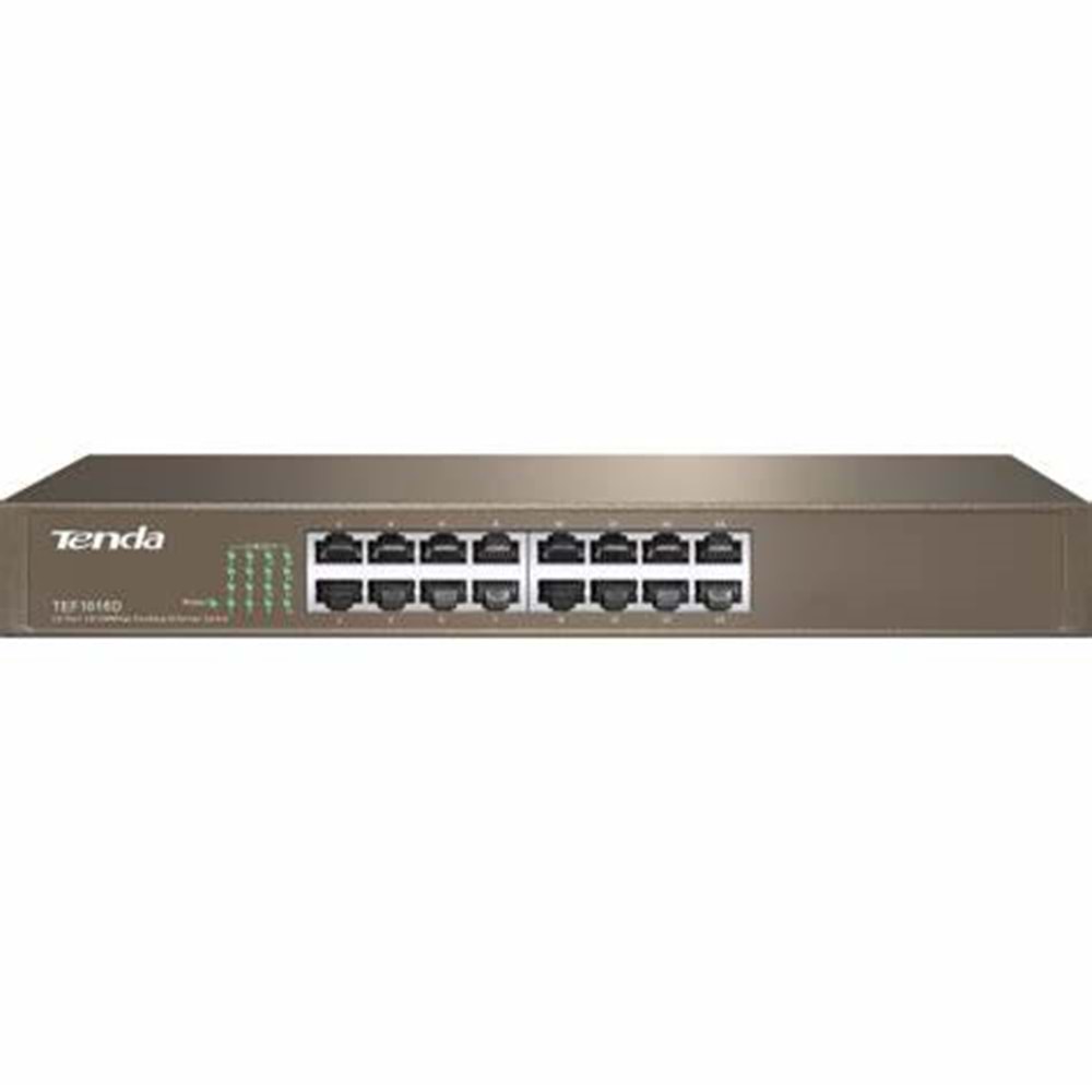 Tenda 10/100Mbps 16xPort Rackmount Fast Ethernet Switch TEF1016D