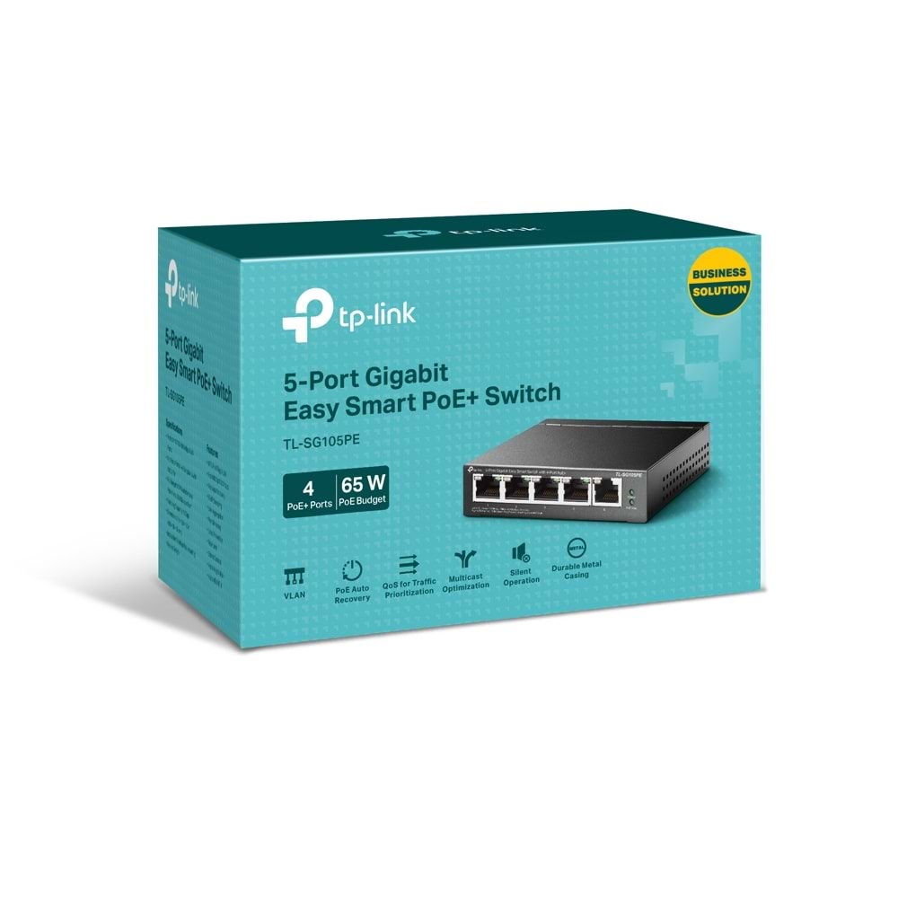 TP-Link TL-SG105PE 5-Port Gigabit Easy Smart Switch PoE+