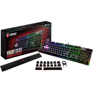 Msi USB Vigor GK80 Q TR Gaming Klavye RGB VIGORGK80TR