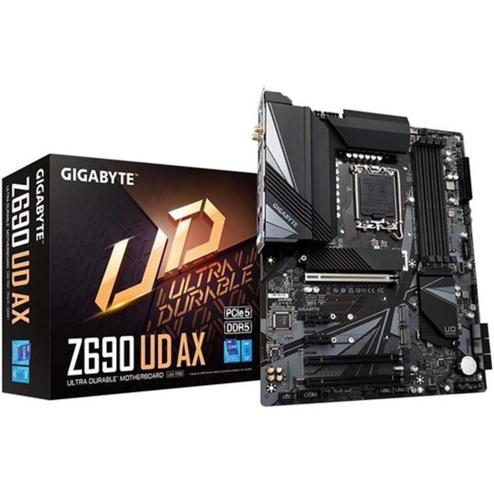 GIGABYTE Intel Z690 UD AX Soket LGA1700 DDR5 Anakart (Z690-UD-AX)