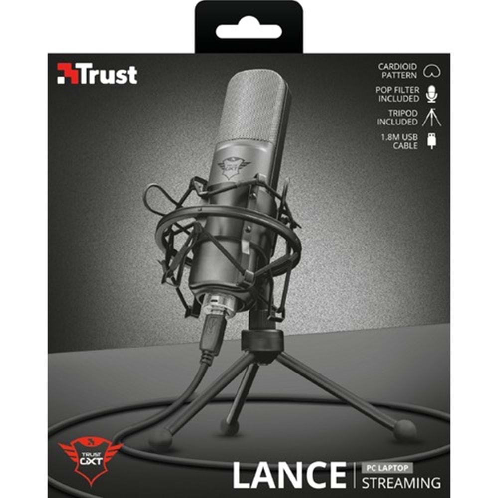 TRUST MIC GXT 242 Lance Streaming Mikrofon 22614