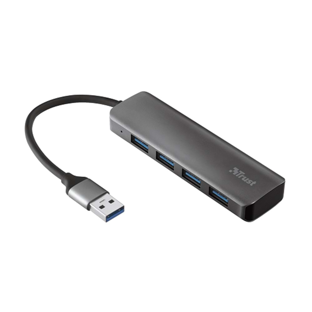 TRUST Halyx USB 3.2 5 Gbps 4 Portlu Alüminyum Merkez 23327