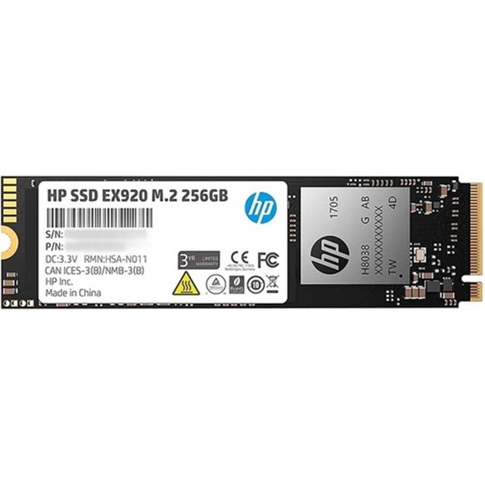 HP-X SSD Disk EX920 M.2 Disk 256GB 2YY45AA