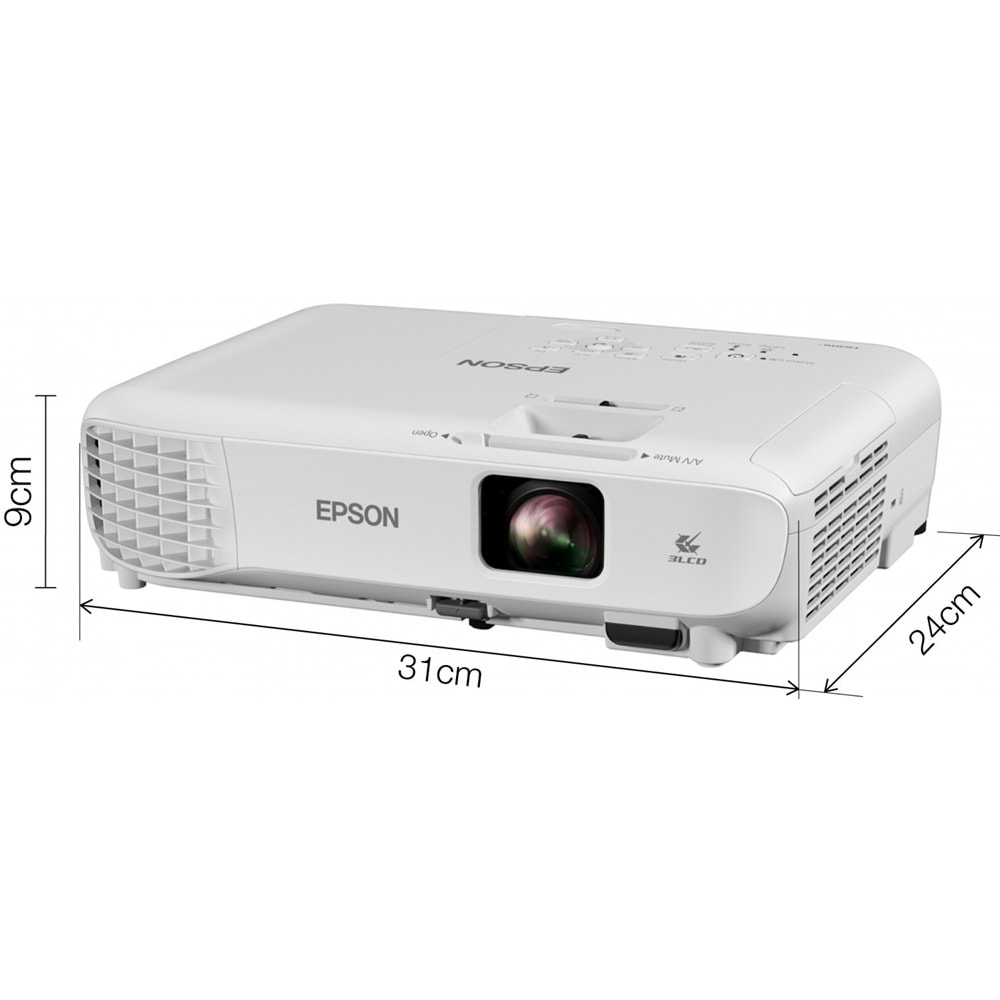 Epson EB-W06 3Lcd (1280x800) 3700Al 16.000:1 Hdmı Vga Usb