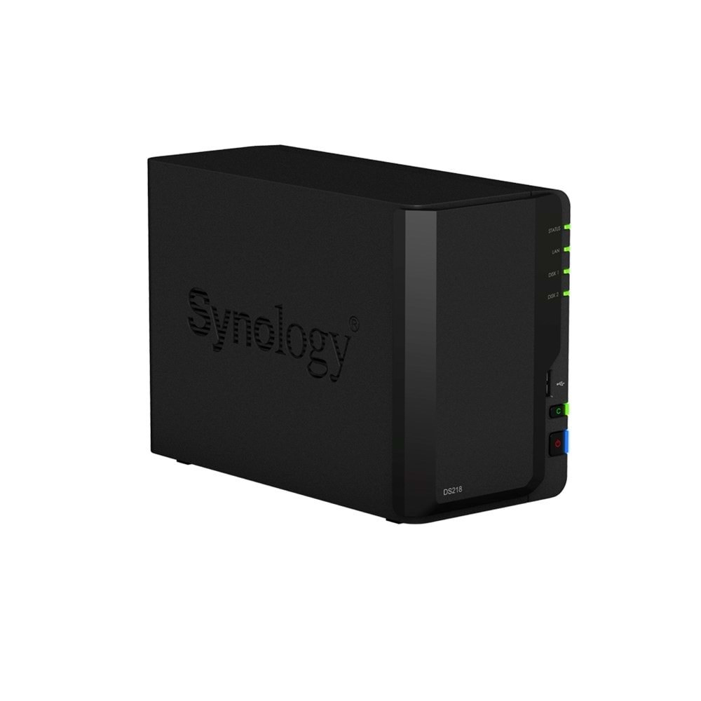 Synology DS218 NAS Server 2x3.5 Disk Destekli