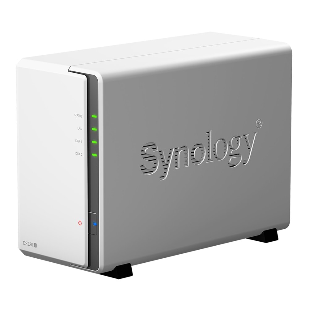 Synology DS220J NAS Server 2 x3.5 Disk Destekli