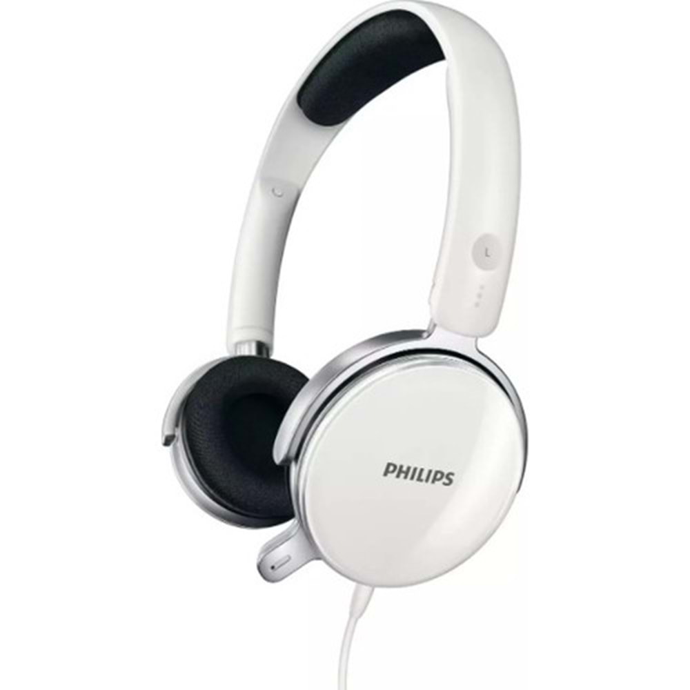 Philips SHM7110U Mikrofonlu Kulak Üstü Kulaklık (Beyaz)