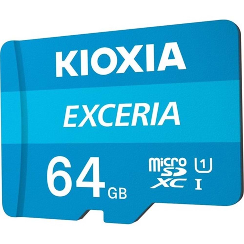Kioxia 64GB Exceria Micro SDXC UHS-1 C10 100MB/sn Hafıza Kartı LMEX1L064GG2
