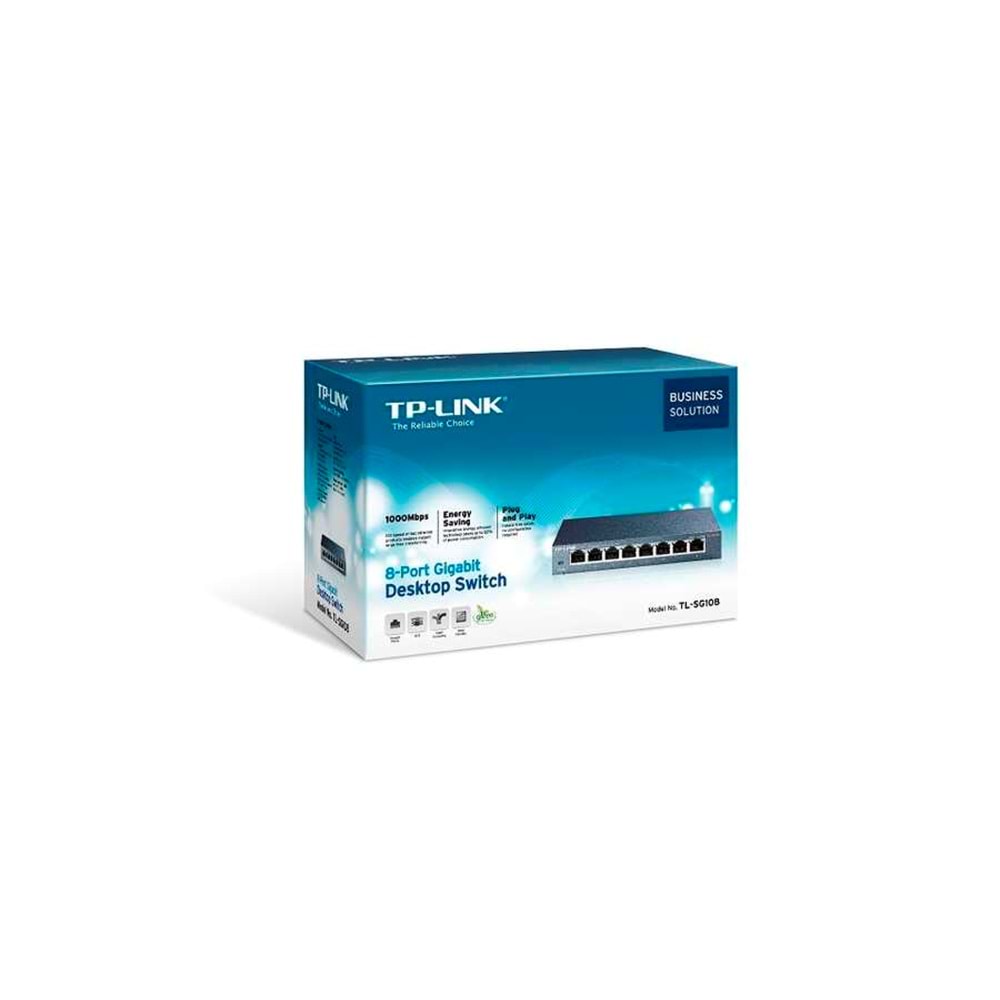 Tp-Link MS108G 8-Port 10/100/1000 Mbps Masaüstü Switch