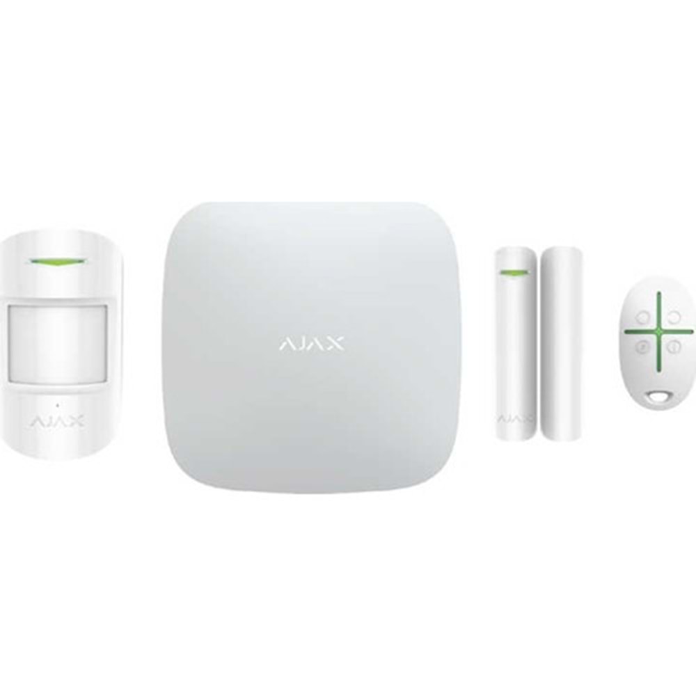 Ajax Hub Kit Starterkithub Kablosuz Alarm Seti Harici Siren Dahil