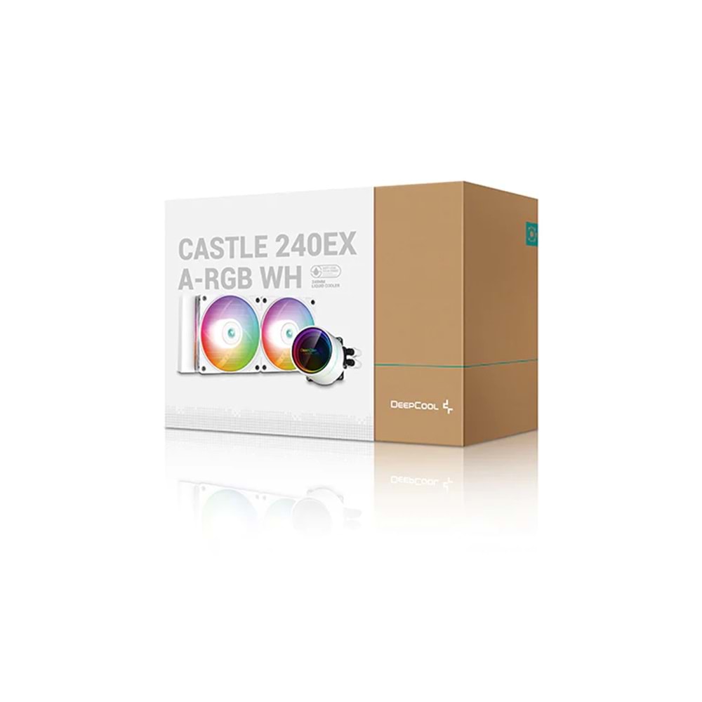 Deep Cool Castle 240EX A-RGB 240mm Beyaz Sıvı Soğutma