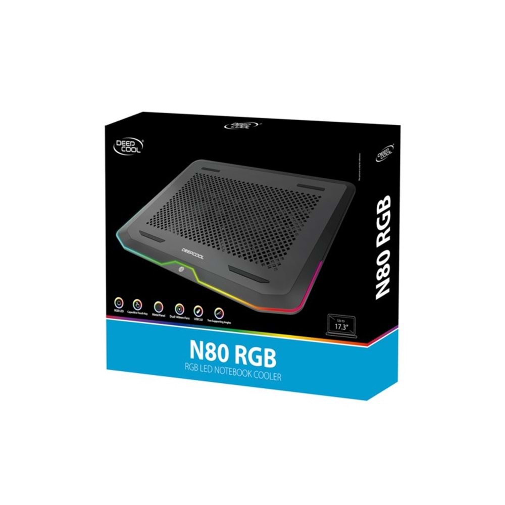 Deep Cool N80-RGB 140×15mm Notebook Soğutucu