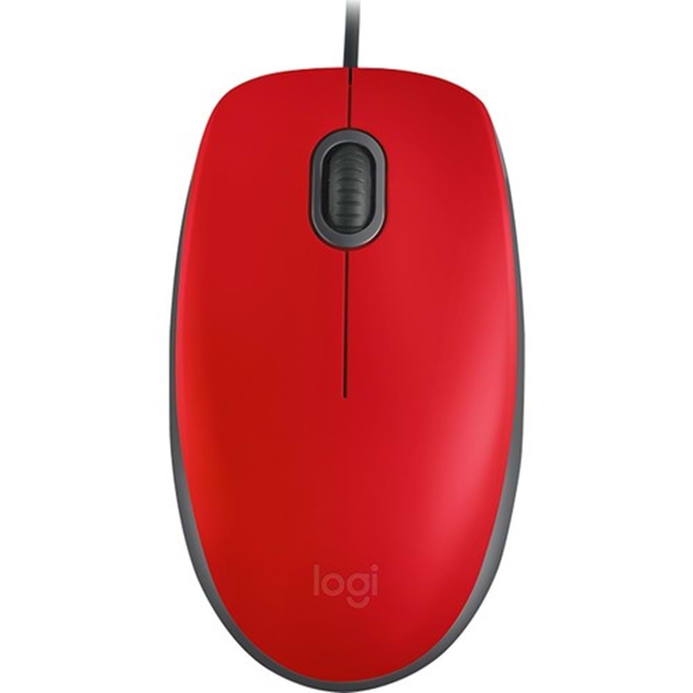Logitech M110 Kırmızı Sessiz Optik USB 910-005489 Mouse