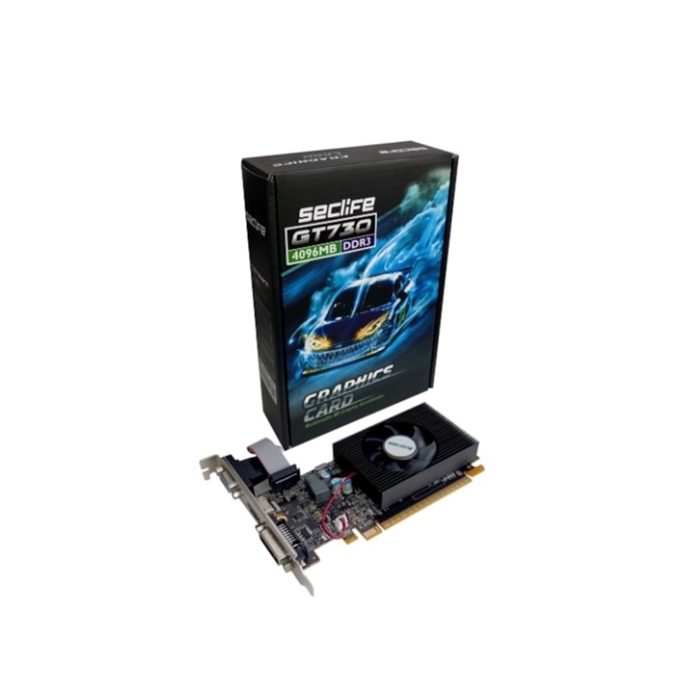 Seclife Geforce GT730 4GB DDR3 128B 1XVGA 1XHDMI 1XDVI Ekran Kartı