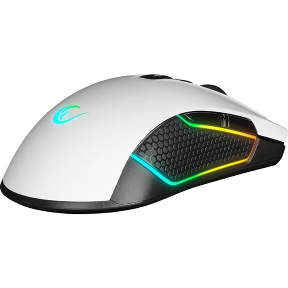Rampage SMX-R600 Python Beyaz RGB USB 12400 DPI Gaming Mouse
