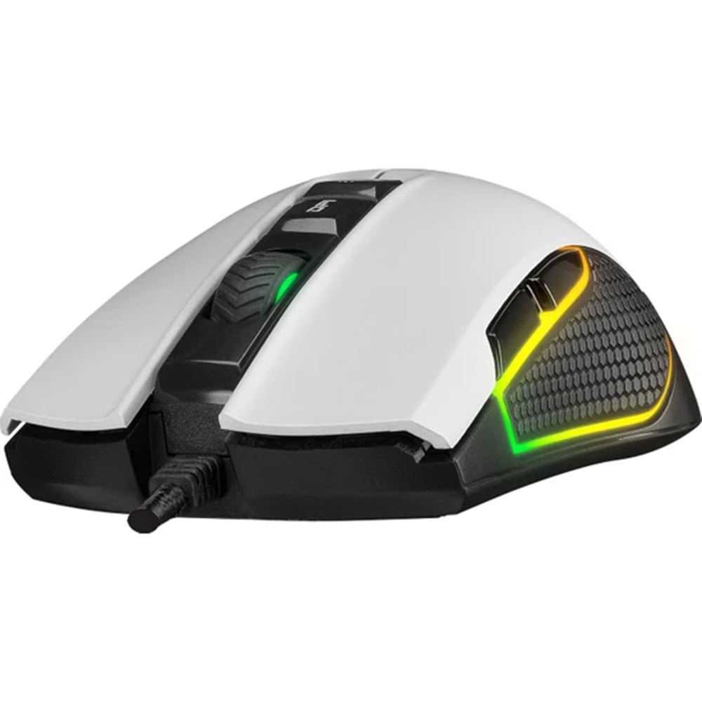 Rampage SMX-R600 Python Beyaz RGB USB 12400 DPI Gaming Mouse