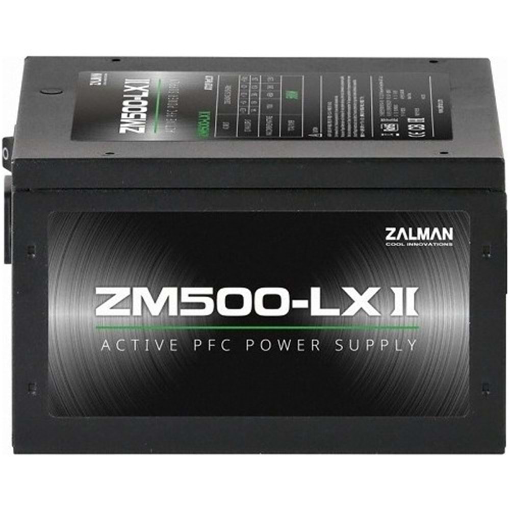 Zalman ZM500-LXII 500W Active Pfc 120MM Fan PSU