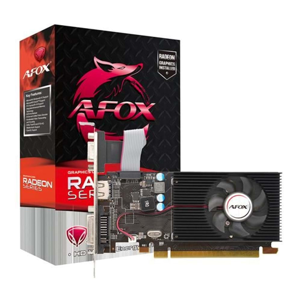 Afox AFR5230-1024D3L5 Vga Radeon R5 230 1GB DDR3 64B Dvi/Hdmi LP Ekran Kartı