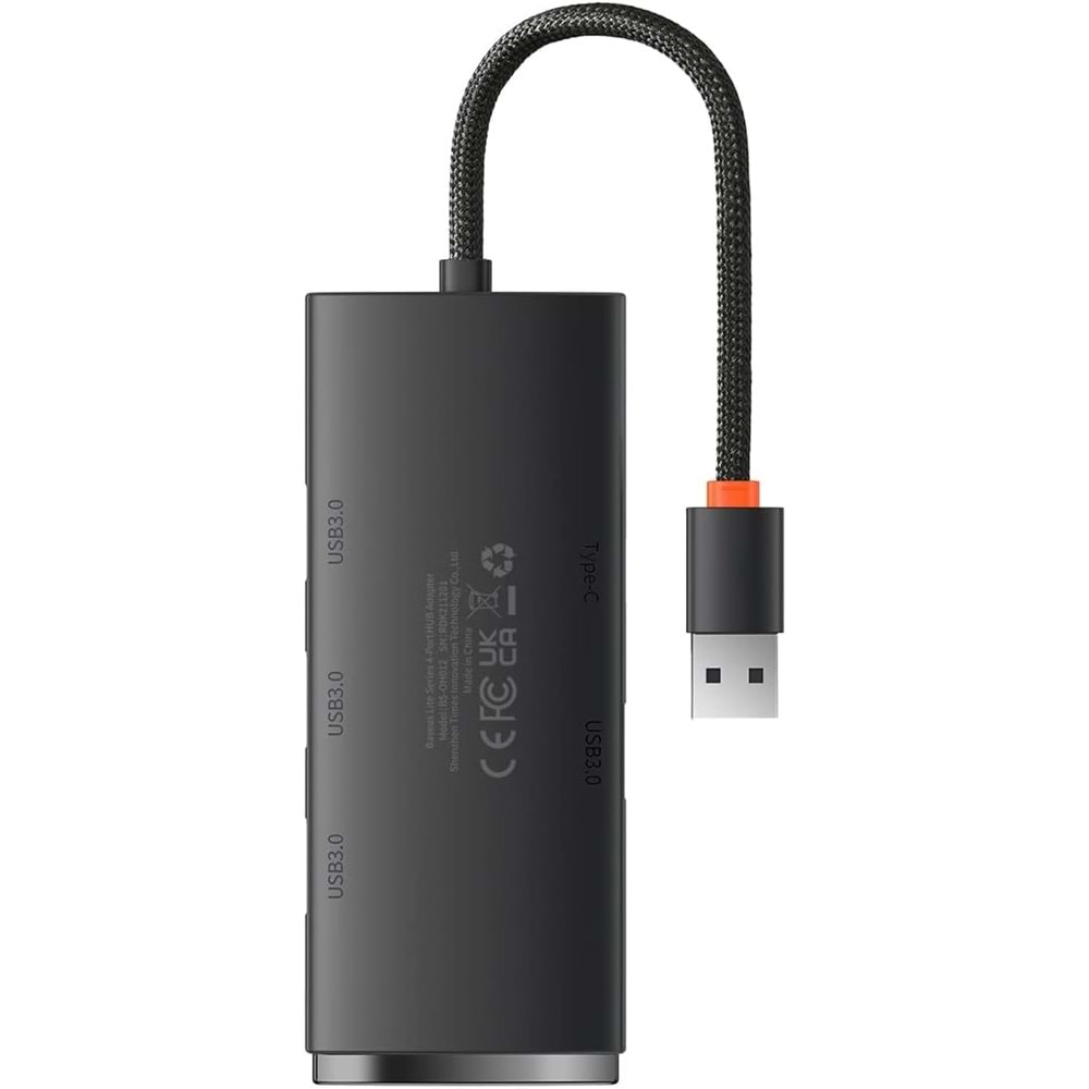 Baseus WKQX030001 Lite 4 in 1 Multifonksiyonel USB-A Hub Dock Station