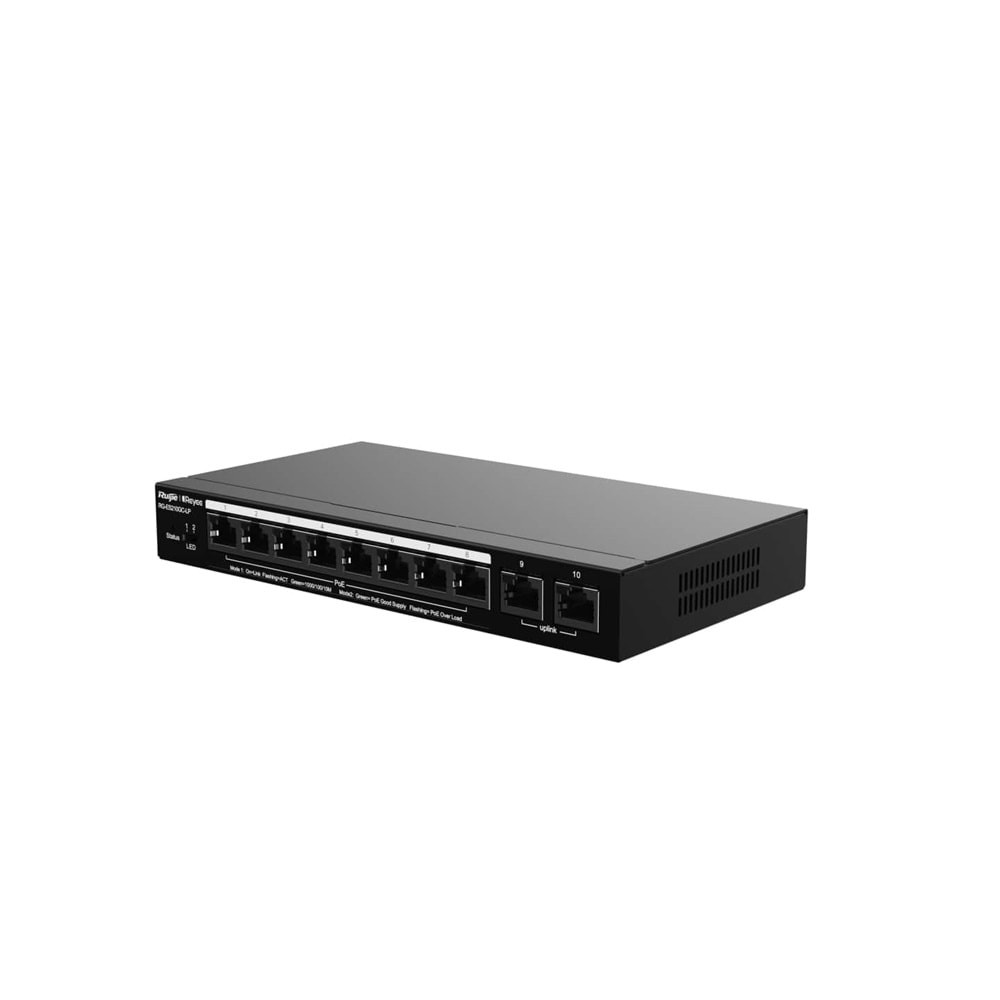 Ruijie Reyee RG-ES210GC-LP 10 Port 10/100/1000 Mbps Gigabit Switch