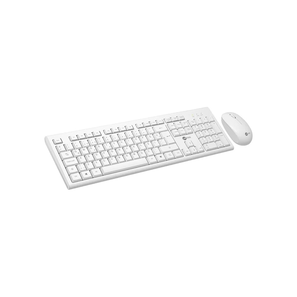 Lenovo Lecoo Kablosuz TR Q Klavye Mouse Set Beyaz KW200-B